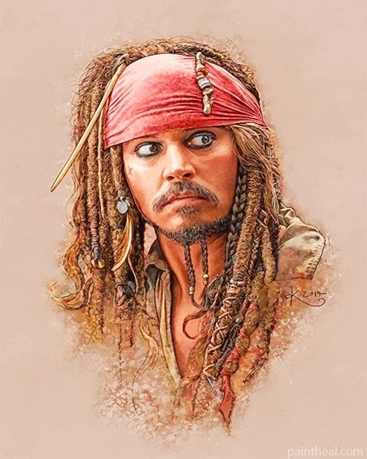 Captain Jack Sparrow NEW Painting By Numbers Kits