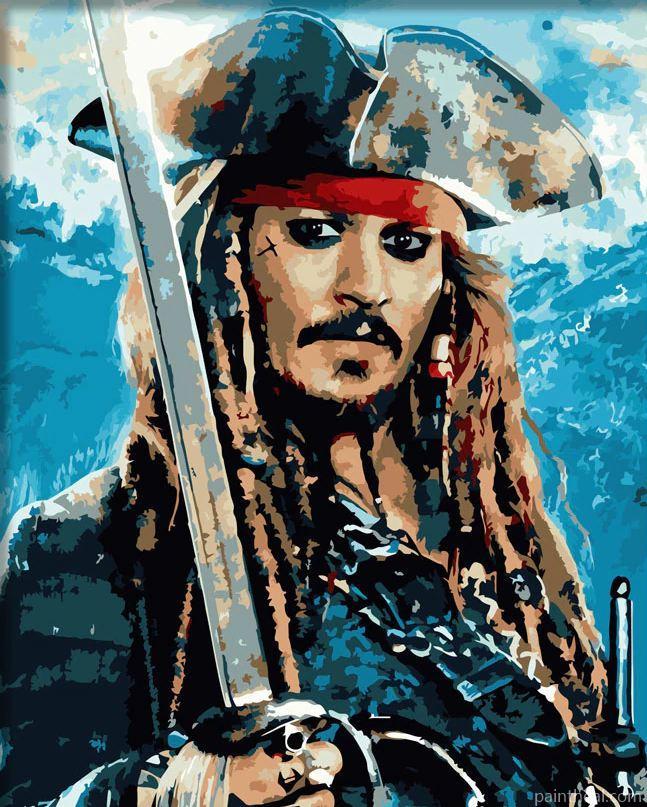 Jack Sparrow Celebrities Painting By Numbers Kits