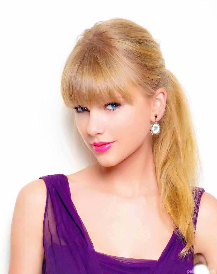 Taylor Swift in Purple Dress People Painting By Numbers Kits