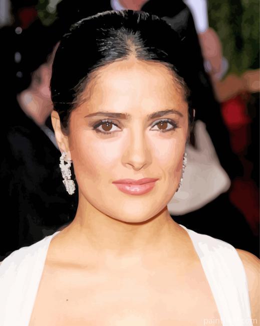 The Actress Salma Hayek Painting By Numbers Kits