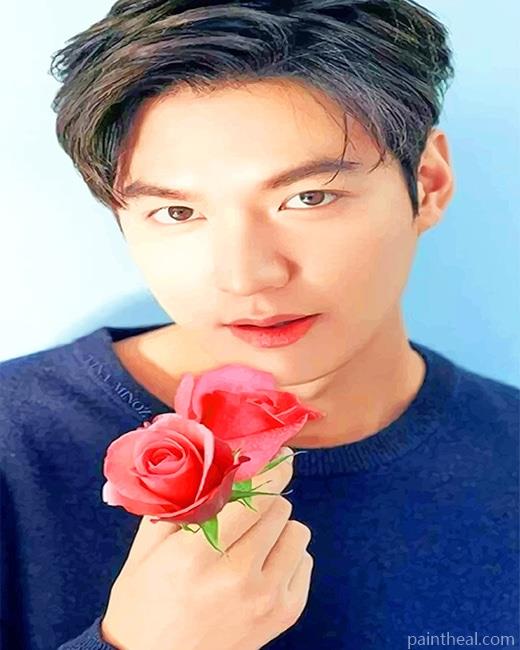 Lee Min Hoo Flower NEW Painting By Numbers Kits