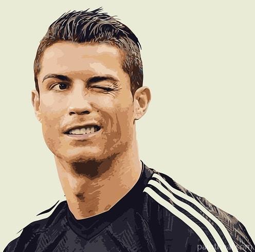 Handsome Cristiano Ronaldo Painting By Numbers Kits
