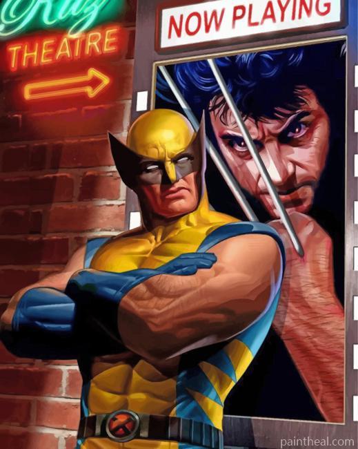Aestehtic Wolverine Illustration Painting By Numbers Kits
