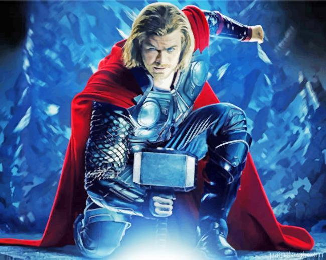 Thor Avengers Marvel Superhero Painting By Numbers Kits