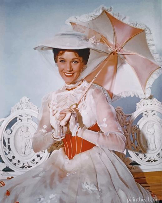 Vintage Mary Poppins Painting By Numbers Kits