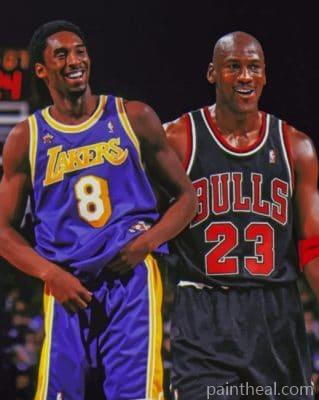 Kobe And Jordan Painting By Numbers Kits