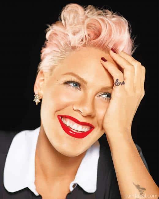 Beautiful Pink Singer Painting By Numbers Kits