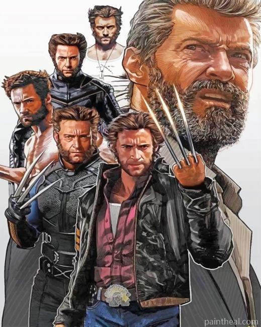 Wolverine Hero Painting By Numbers Kits