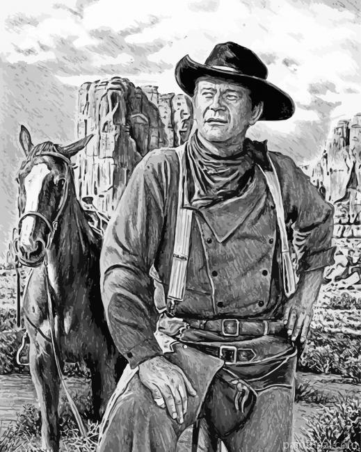 John Wayne The Searchers Painting By Numbers Kits