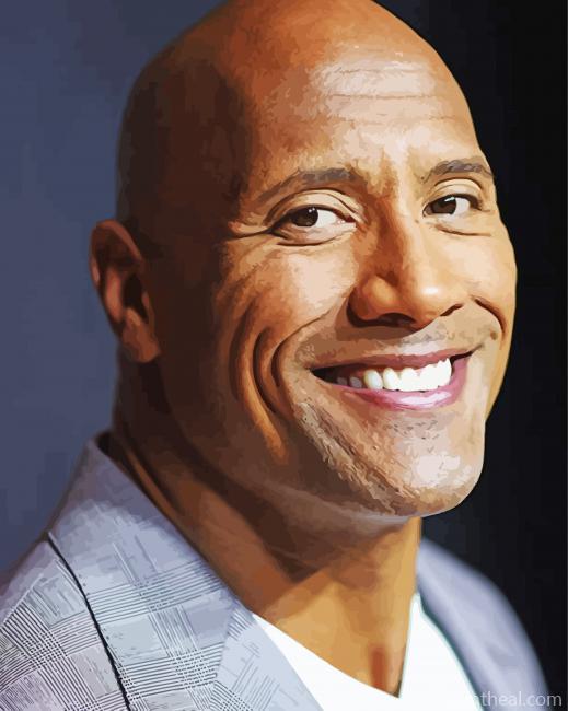 Aesthetic Dwayne Johnson Painting By Numbers Kits