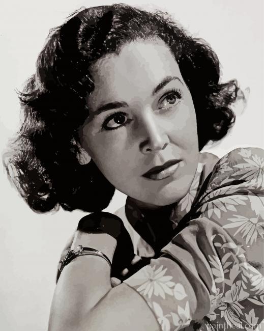 The Beautiful Actress Maureen O Sullivan Painting By Numbers Kits
