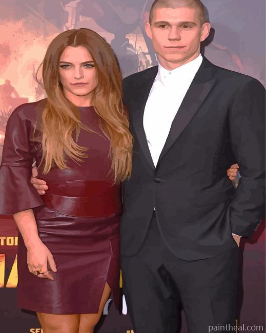 Riley Keough And Her Husband BenSmith Petersen Painting By Numbers Kits