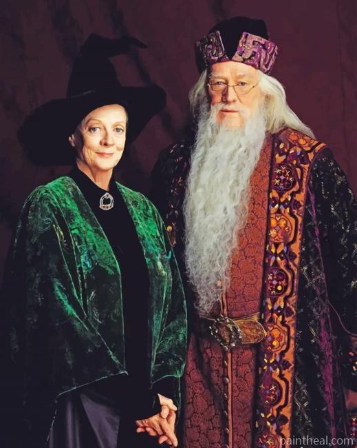 Minerva McGonagall Albus Dumbledore Painting By Numbers Kits