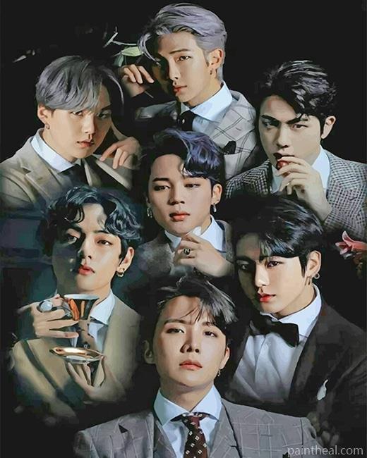 Bangtan Boys BTS Painting By Numbers Kits