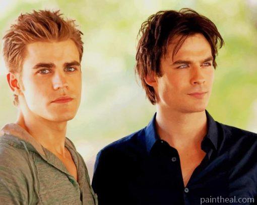 Damon Stefan Vampire Diaries – 5D Diamond Painting Painting By Numbers Kits