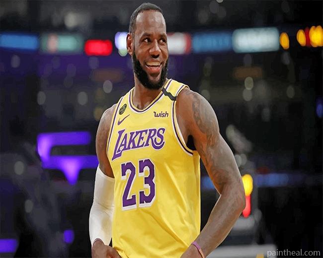 Lebron James Lakers Painting By Numbers Kits