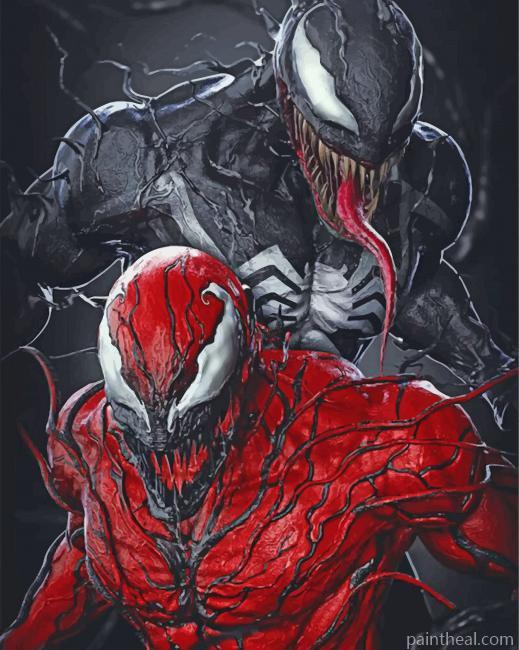 Venom And Spiderman Painting By Numbers Kits