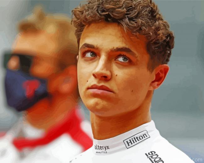 Racing Driver Lando Norris Painting By Numbers Kits