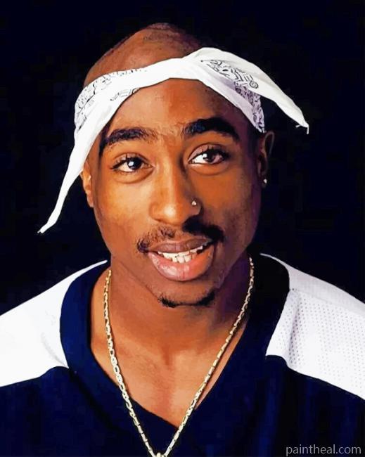 American Rapper Tupac Shakur Painting By Numbers Kits