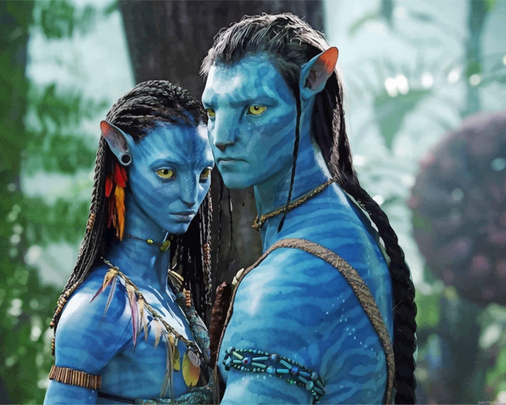 Jake Sully And Neytiri Avatar Painting By Numbers Kits