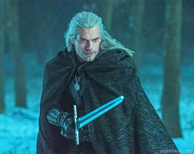 The Witcher Henry Cavill Painting By Numbers Kits