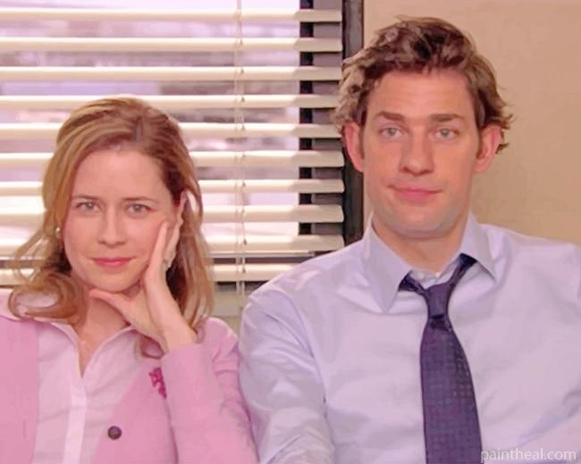 Jim Halpert Pam Beesly The Office Painting By Numbers Kits
