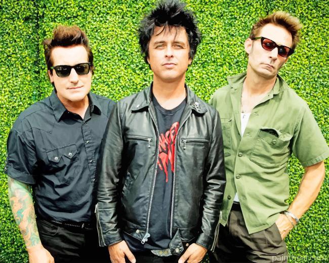 Green Day Rock Band Painting By Numbers Kits