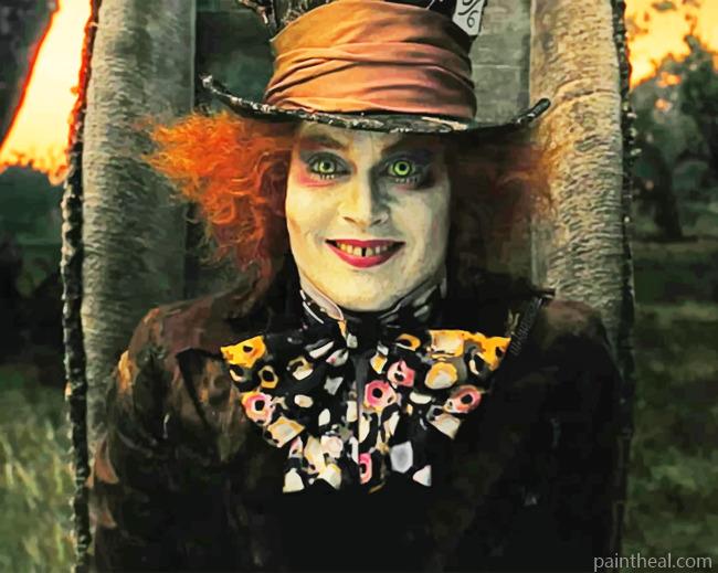 Mad Hatter Alice In Wonderland Painting By Numbers Kits