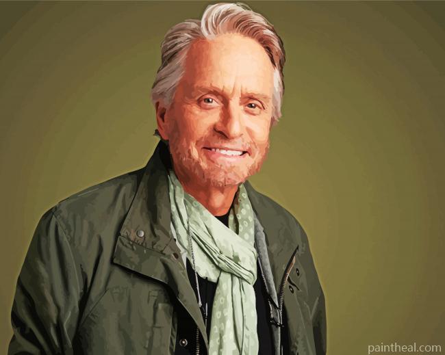 The American Actor Michael Douglas Painting By Numbers Kits
