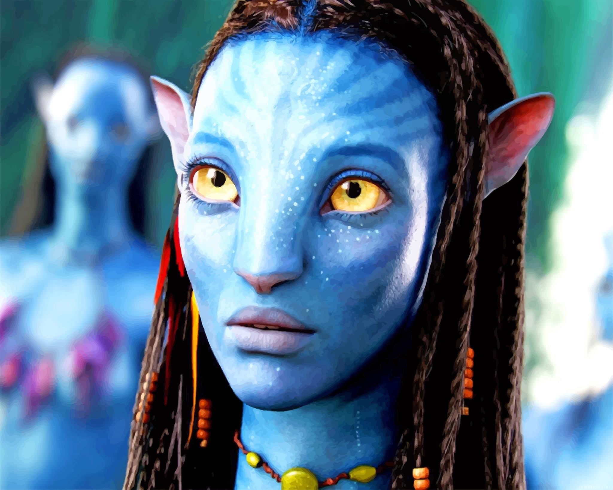 Avatar Neytiri Zoe Saldana Painting By Numbers Kits