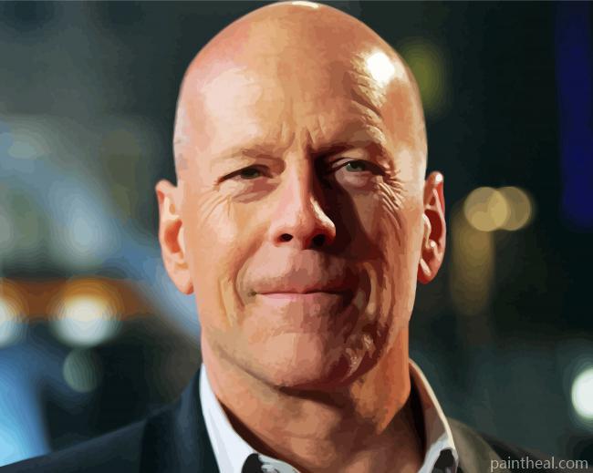 Actor Bruce Willis Painting By Numbers Kits