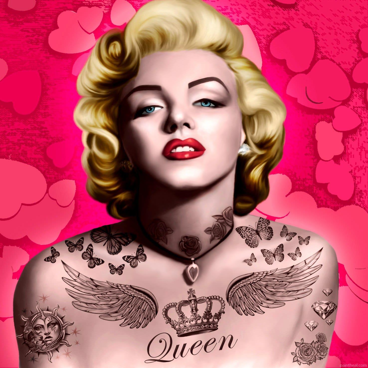 Tattooed Marilyn Monroe Painting By Numbers Kits