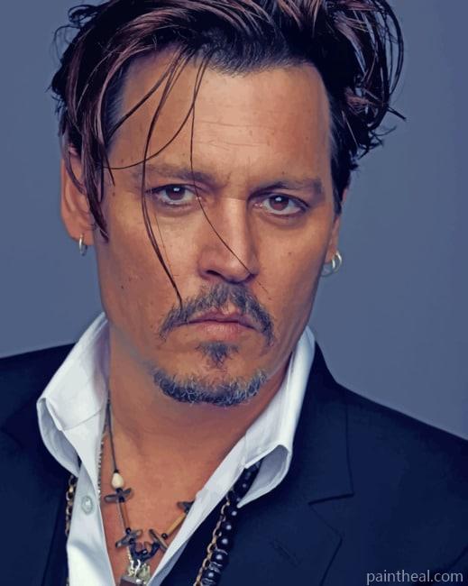 American Actor Johnny Deep Painting By Numbers Kits