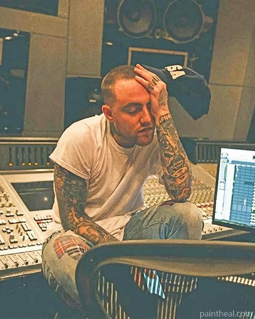 Mac Miller In The Studio Painting By Numbers Kits