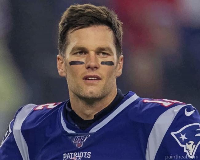 Tom Brady Football Player Painting By Numbers Kits