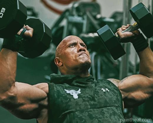 Dwayne Johnson Actor Painting By Numbers Kits