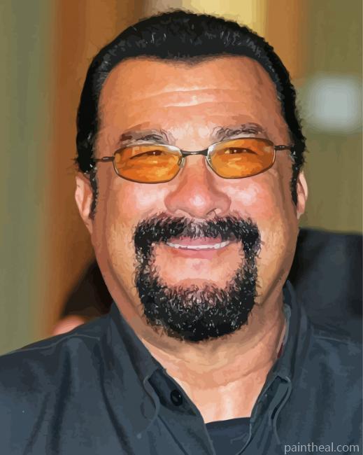 American Actor Steven Seagal Painting By Numbers Kits