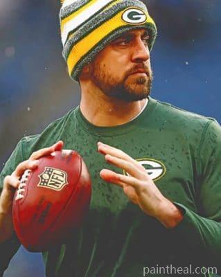 Aaron Rodgers Player Painting By Numbers Kits