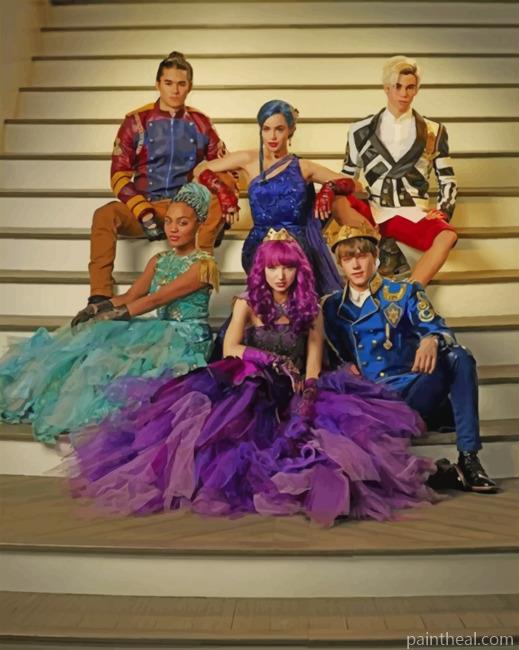 Descendants Movie Painting By Numbers Kits