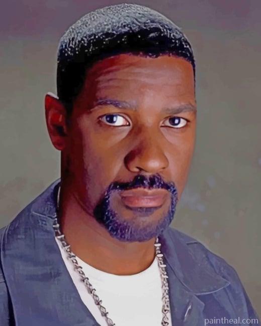 The Actor Denzel Washington Painting By Numbers Kits