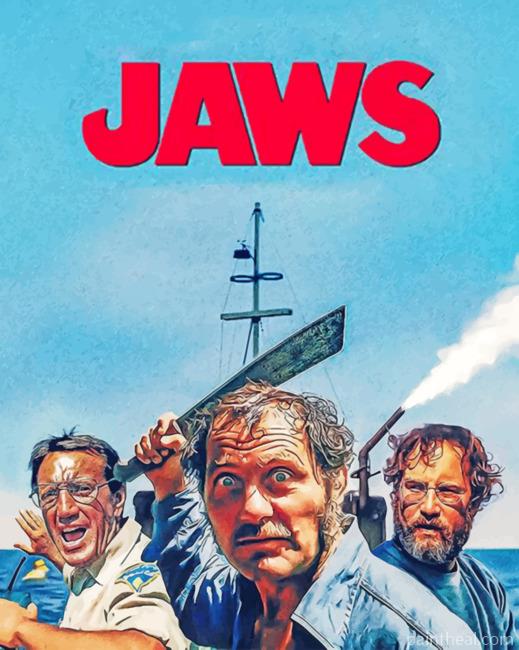 Jaws Illustration Painting By Numbers Kits