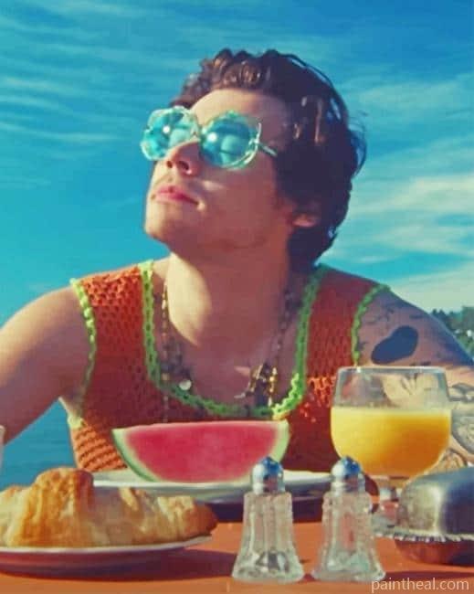 Harry Styles Watermelon Painting By Numbers Kits