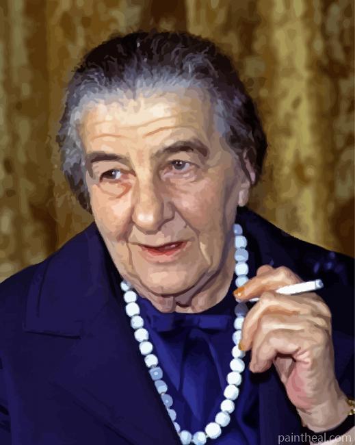 Golda Meir Prime Minister Painting By Numbers Kits