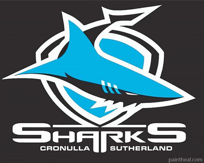 Cronulla Sutherland Sharks Logo Painting By Numbers Kits