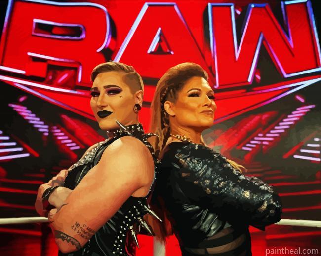 Rhea Ripley And Beth Phoenix Painting By Numbers Kits