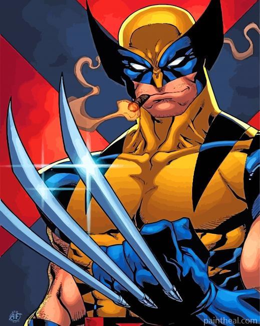 Aestehtic Wolverine Painting By Numbers Kits