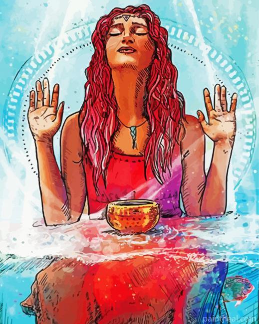 Tarot Woman Painting By Numbers Kits