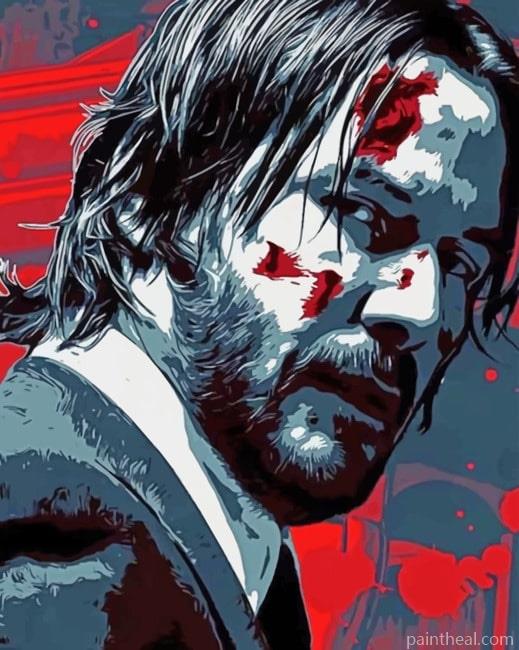 John Wick Painting By Numbers Kits