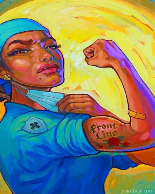 Strong Nurse Painting By Numbers Kits