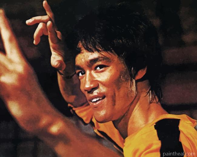 Bruce Lee Actor Painting By Numbers Kits